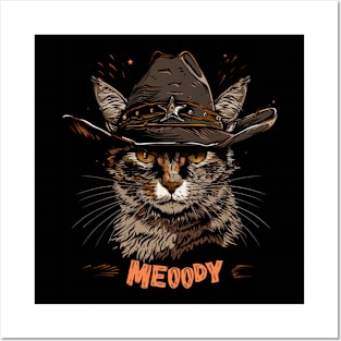 Cat Cowboy Journeys Feline Posters and Art